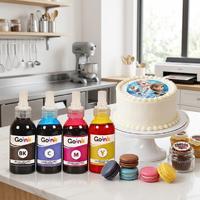 Goink Epson L1350 Uyumlu Gıda Mürekkep Seti 4x100 ml Yenilebilir Pasta